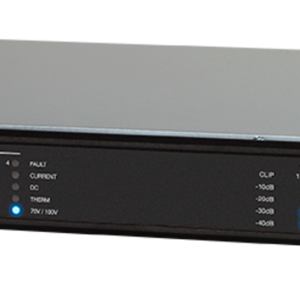 Crestron AMP-4600 - Tek bir 1RU form faktöründe köprüleme, Lo-Z ve Hi-Z uygulama