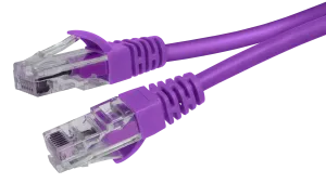 Crestron CBL-CAT5E-ZUMNET-P-25 — LAN Kablolaması için Net İletişimli Zum® Kablolu CAT5e Kablo, Plenum, Mor, 25 ft [Tekli