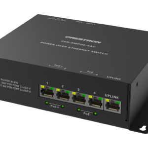Crestron CEN-SWPOE-5AC - Dört bağlantı noktasında PoE bulunan 5 bağlantı noktalı Giga