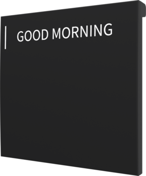 Crestron CM2-BTN-LG-B-T ENGRAVED — Cameo® 2 Arkadan Aydınlatmalı, Gravür Edilebilir Buton, Büyük, Siyah Dokulu, Özel İşl