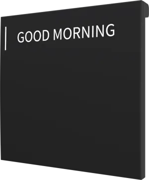 Crestron CM2-BTN-LG-B-T ENGRAVED — Cameo® 2 Arkadan Aydınlatmalı, Gravür Edilebilir Buton, Büyük, Siyah Dokulu, Özel İşl