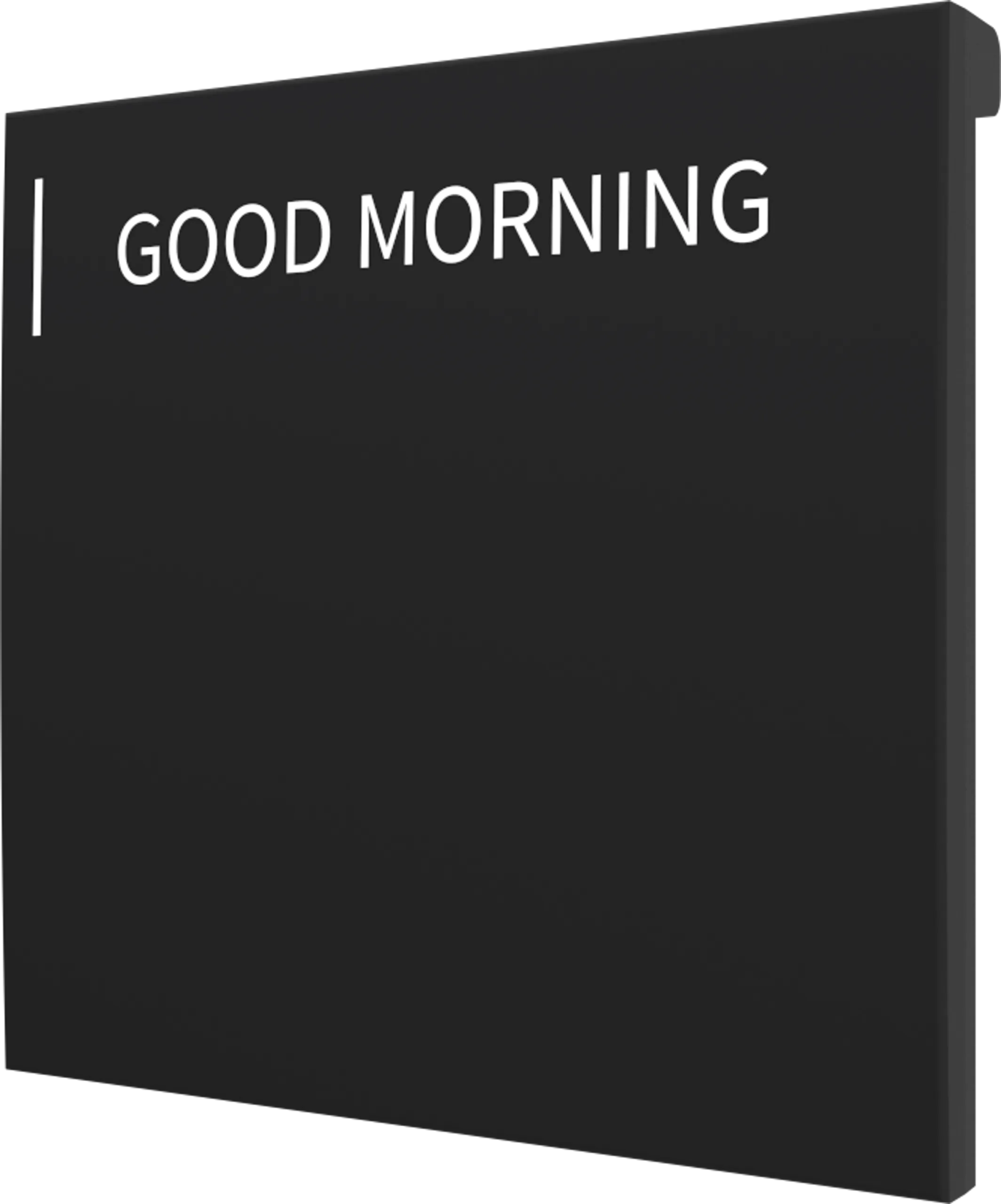 Crestron CM2-BTN-LG-B-T ENGRAVED — Cameo® 2 Arkadan Aydınlatmalı, Gravür Edilebilir Buton, Büyük, Siyah Dokulu, Özel İşl