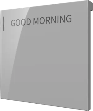 Crestron CM2-BTN-LG-G-S ENGRAVED — Cameo® 2 Arkadan Aydınlatmalı, Gravürlenebilir Buton, Büyük, Gri Pürüzsüz, Özel Gravü