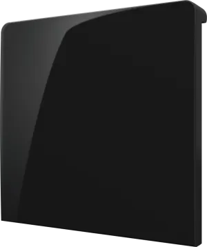 Crestron CM2-BTN-LG-TOP-B-S BLANK — Cameo® 2 Arkadan Aydınlatmalı, Gravür Edilebilir Buton, Büyük, Üst, Siyah Pürüzsüz,