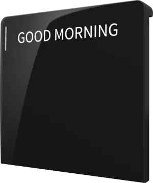 Crestron CM2-BTN-LG-TOP-B-S ENGRAVED — Cameo® 2 Arkadan Aydınlatmalı, Gravür Edilebilir Buton, Büyük, Üst, Siyah Pürüzsü