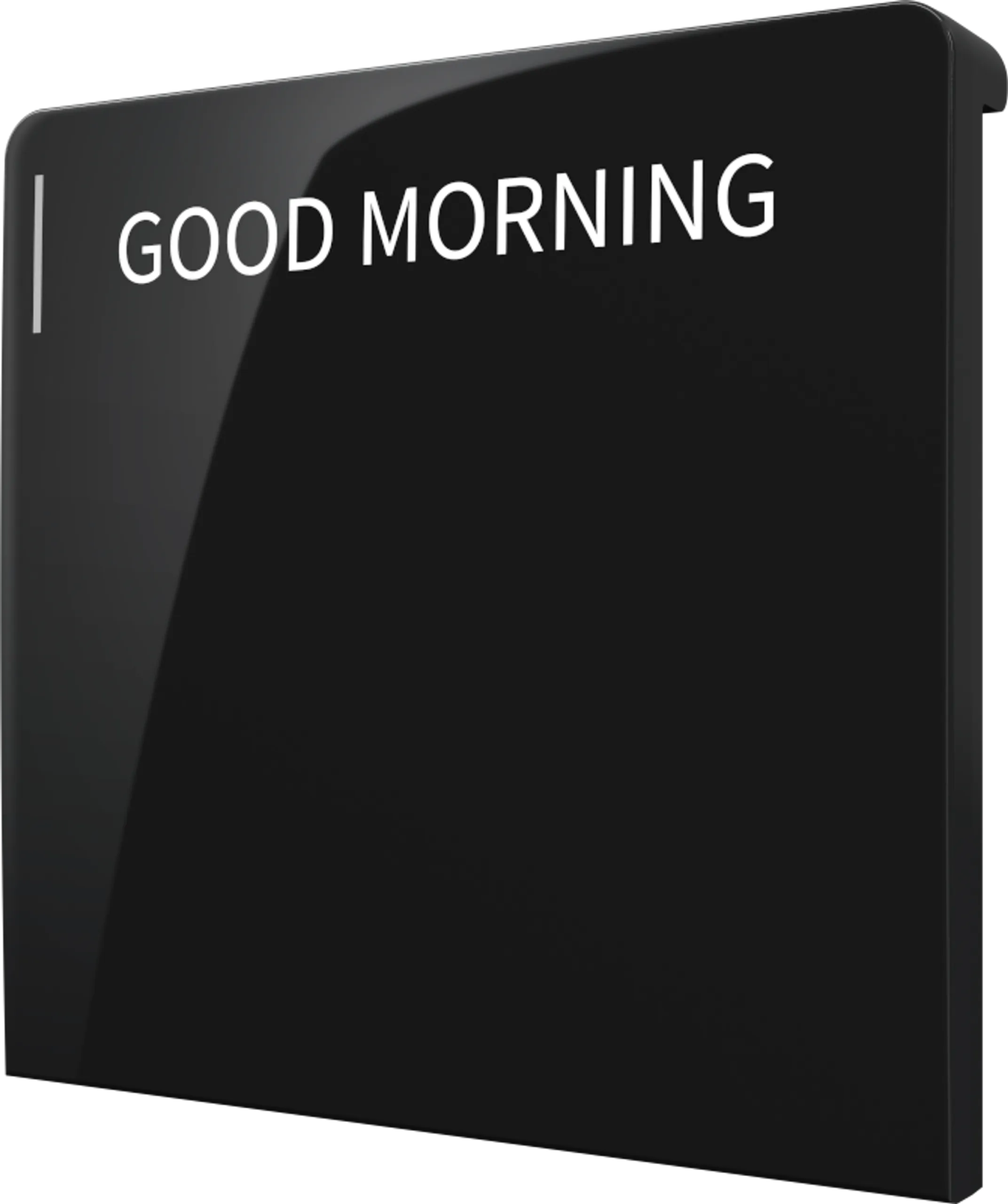 Crestron CM2-BTN-LG-TOP-B-S ENGRAVED — Cameo® 2 Arkadan Aydınlatmalı, Gravür Edilebilir Buton, Büyük, Üst, Siyah Pürüzsü