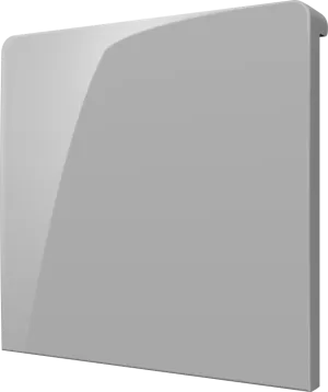 Crestron CM2-BTN-LG-TOP-G-S BLANK — Cameo® 2 Arkadan Aydınlatmalı, Gravür Edilebilir Buton, Büyük, Üst, Gri Pürüzsüz, Bo