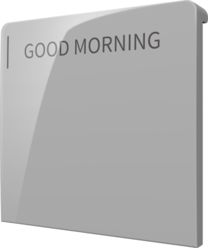 Crestron CM2-BTN-LG-TOP-G-S ENGRAVED — Cameo® 2 Arkadan Aydınlatmalı, Gravürlenebilir Buton, Büyük, Üst, Gri Pürüzsüz, Ö