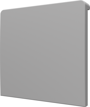 Crestron CM2-BTN-LG-TOP-G-T BLANK — Cameo® 2 Arkadan Aydınlatmalı, Gravür Edilebilir Buton, Büyük, Üst, Gri Dokulu, Boş