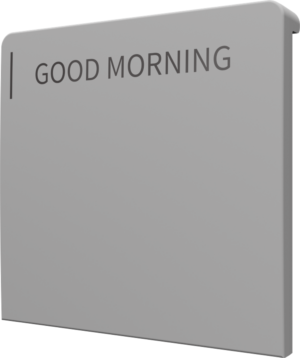 Crestron CM2-BTN-LG-TOP-G-T ENGRAVED — Cameo® 2 Arkadan Aydınlatmalı, Gravür Edilebilir Buton, Büyük, Üst, Gri Dokulu, Ö