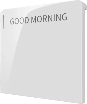 Crestron CM2-BTN-LG-TOP-W-S ENGRAVED — Cameo® 2 Arkadan Aydınlatmalı, Gravür Edilebilir Buton, Büyük, Üst, Beyaz Pürüzsü
