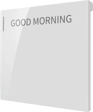 Crestron CM2-BTN-LG-W-S ENGRAVED — Cameo® 2 Arkadan Aydınlatmalı, Gravür Edilebilir Buton, Büyük, Beyaz Pürüzsüz, Özel G