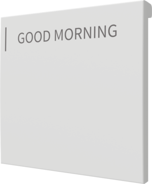 Crestron CM2-BTN-LG-W-T ENGRAVED — Cameo® 2 Arkadan Aydınlatmalı, Gravürlenebilir Buton, Büyük, Beyaz Dokulu, Özel İşlem