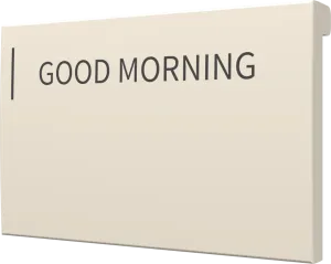 Crestron CM2-BTN-MD-A-T ENGRAVED — Cameo® 2 Arkadan Aydınlatmalı, Gravürlenebilir Buton, Orta, Badem Dokulu, Özel İşleme