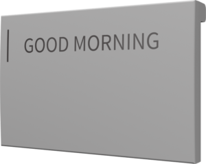 Crestron CM2-BTN-MD-G-T ENGRAVED — Cameo® 2 Arkadan Aydınlatmalı, Gravürlenebilir Buton, Orta, Gri Dokulu, Özel Gravürlü