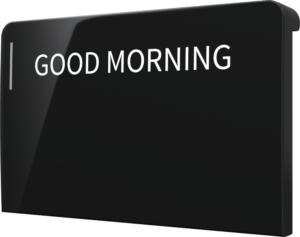 Crestron CM2-BTN-MD-TOP-B-S ENGRAVED — Cameo® 2 Arkadan Aydınlatmalı, Gravür Edilebilir Buton, Orta, Üst, Siyah Pürüzsüz