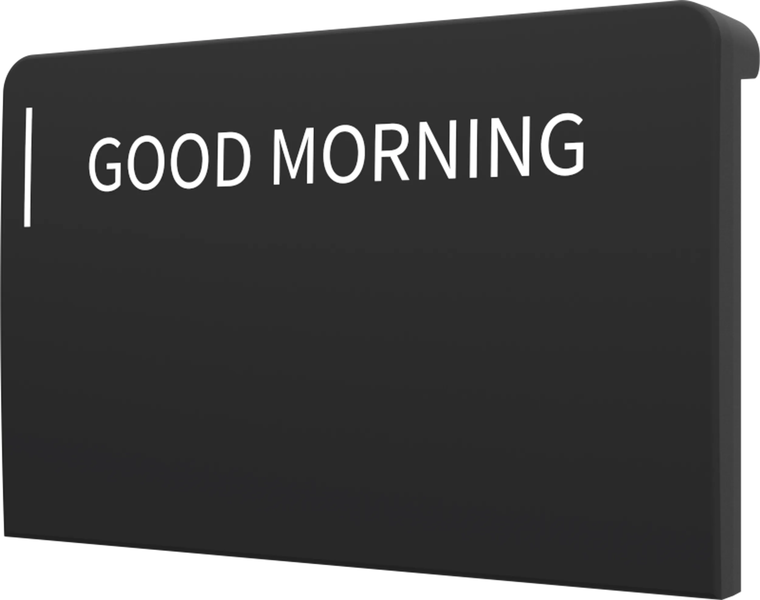 Crestron CM2-BTN-MD-TOP-B-T ENGRAVED — Cameo® 2 Arkadan Aydınlatmalı, Gravürlenebilir Buton, Orta, Üst, Siyah Dokulu, Öz