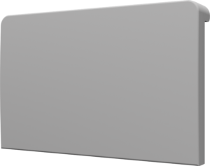 Crestron CM2-BTN-MD-TOP-G-T BLANK — Cameo® 2 Arkadan Aydınlatmalı, Gravür Edilebilir Buton, Orta, Üst, Gri Dokulu, Boş