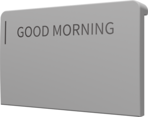 Crestron CM2-BTN-MD-TOP-G-T ENGRAVED — Cameo® 2 Arkadan Aydınlatmalı, Gravürlenebilir Buton, Orta, Üst, Gri Dokulu, Özel