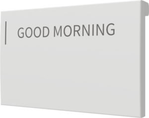 Crestron CM2-BTN-MD-W-T ENGRAVED — Cameo® 2 Arkadan Aydınlatmalı, Gravür Edilebilir Buton, Orta, Beyaz Dokulu, Özel İşle
