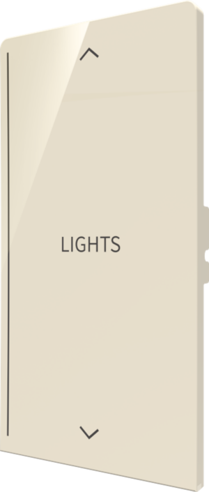 Crestron CM2-BTN-RKR-A-S ENGRAVED — Cameo® 2 Arkadan Aydınlatmalı, Gravürlenebilir Buton, Rocker, Badem Pürüzsüz, Özel G