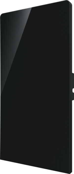 Crestron CM2-BTN-RKR-B-S BLANK — Cameo® 2 Arkadan Aydınlatmalı, Gravür Edilebilir Buton, Rocker, Siyah Pürüzsüz, Boş