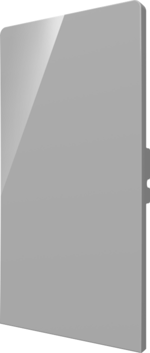 Crestron CM2-BTN-RKR-G-S BLANK — Cameo® 2 Arkadan Aydınlatmalı, Gravür Edilebilir Buton, Rocker, Gri Pürüzsüz, Boş