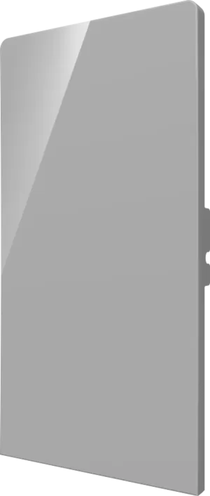 Crestron CM2-BTN-RKR-G-S BLANK — Cameo® 2 Arkadan Aydınlatmalı, Gravür Edilebilir Buton, Rocker, Gri Pürüzsüz, Boş