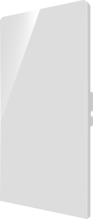 Crestron CM2-BTN-RKR-W-S BLANK — Cameo® 2 Arkadan Aydınlatmalı, Gravür Edilebilir Buton, Rocker, Beyaz Pürüzsüz, Boş