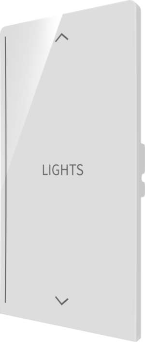 Crestron CM2-BTN-RKR-W-S ENGRAVED — Cameo® 2 Arkadan Aydınlatmalı, Gravürlenebilir Buton, Rocker, Beyaz Pürüzsüz, Özel G