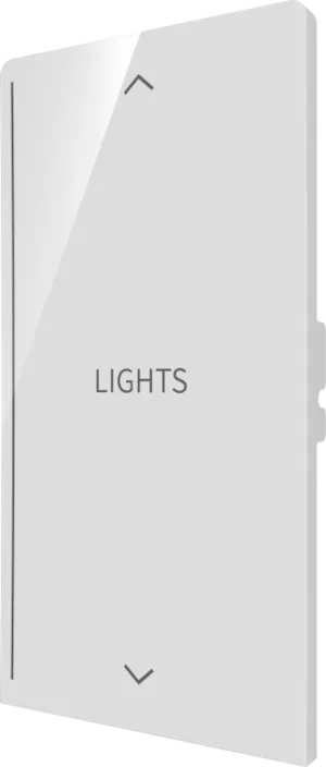 Crestron CM2-BTN-RKR-W-S ENGRAVED — Cameo® 2 Arkadan Aydınlatmalı, Gravürlenebilir Buton, Rocker, Beyaz Pürüzsüz, Özel G