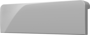 Crestron CM2-BTN-SM-TOP-G-S BLANK — Cameo® 2 Arkadan Aydınlatmalı, Gravür Edilebilir Buton, Küçük, Üst, Gri Pürüzsüz, Bo