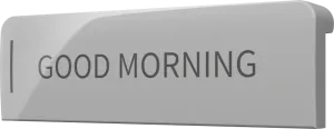 Crestron CM2-BTN-SM-TOP-G-S ENGRAVED — Cameo® 2 Arkadan Aydınlatmalı, Gravür Edilebilir Buton, Küçük, Üst, Gri Pürüzsüz,