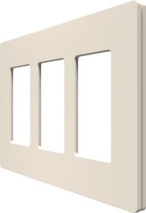 Crestron CM2-FP-G3-A-T — Cameo® 2 Ön Panel, 3'lü, Badem Dokulu