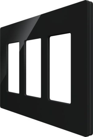 Crestron CM2-FP-G3-B-S — Cameo® 2 Ön Panel, 3'lü, Siyah Pürüzsüz