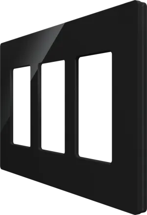Crestron CM2-FP-G3-B-S — Cameo® 2 Ön Panel, 3'lü, Siyah Pürüzsüz