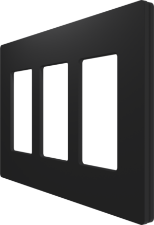 Crestron CM2-FP-G3-B-T — Cameo® 2 Ön Panel, 3'lü, Siyah Dokulu