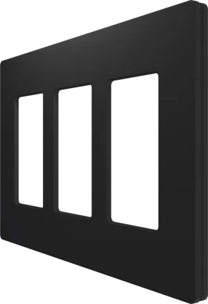 Crestron CM2-FP-G3-B-T — Cameo® 2 Ön Panel, 3'lü, Siyah Dokulu
