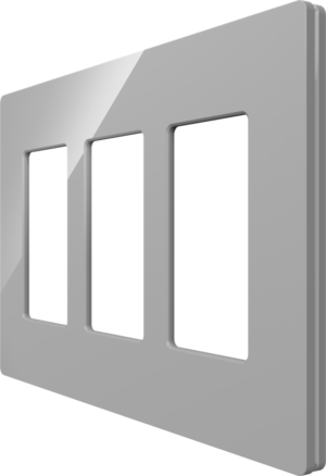 Crestron CM2-FP-G3-G-S — Cameo® 2 Ön Panel, 3'lü, Gri Pürüzsüz
