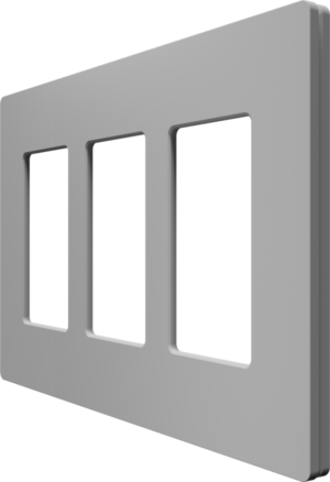 Crestron CM2-FP-G3-G-T — Cameo® 2 Ön Panel, 3'lü, Gri Dokulu