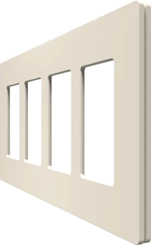 Crestron CM2-FP-G4-A-T — Cameo® 2 Ön Panel, 4'lü, Badem Dokulu