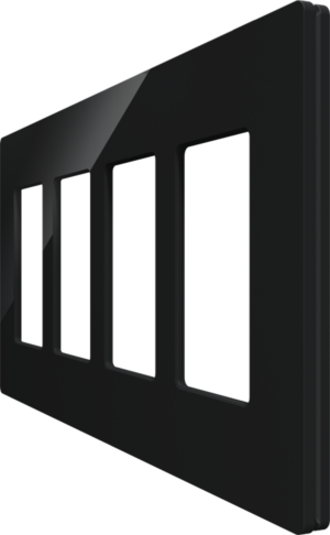 Crestron CM2-FP-G4-B-S — Cameo® 2 Ön Panel, 4'lü, Siyah Pürüzsüz