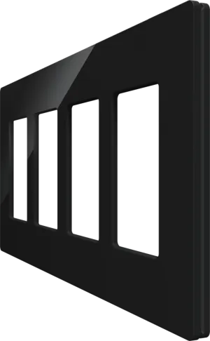 Crestron CM2-FP-G4-B-S — Cameo® 2 Ön Panel, 4'lü, Siyah Pürüzsüz