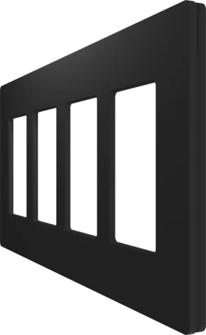 Crestron CM2-FP-G4-B-T — Cameo® 2 Ön Panel, 4'lü, Siyah Dokulu