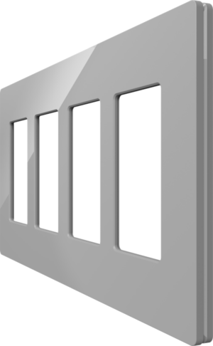 Crestron CM2-FP-G4-G-S — Cameo® 2 Ön Panel, 4'lü, Gri Pürüzsüz