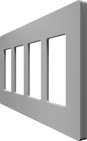 Crestron CM2-FP-G4-G-T — Cameo® 2 Ön Panel, 4'lü, Gri Dokulu