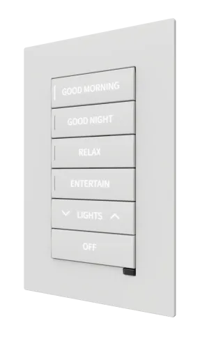 Crestron CM2-KPFCN-ENGRAVED - CM2‑KPFCN Cameo® 2 gömme tuş takımı, aydınlatma, gölgeleme,