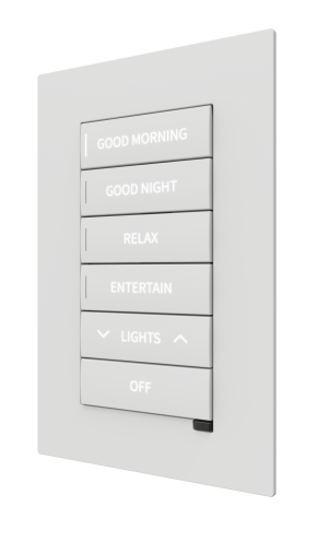 Crestron CM2-KPFCN-ENGRAVED - CM2‑KPFCN Cameo® 2 gömme tuş takımı, aydınlatma, gölgeleme,