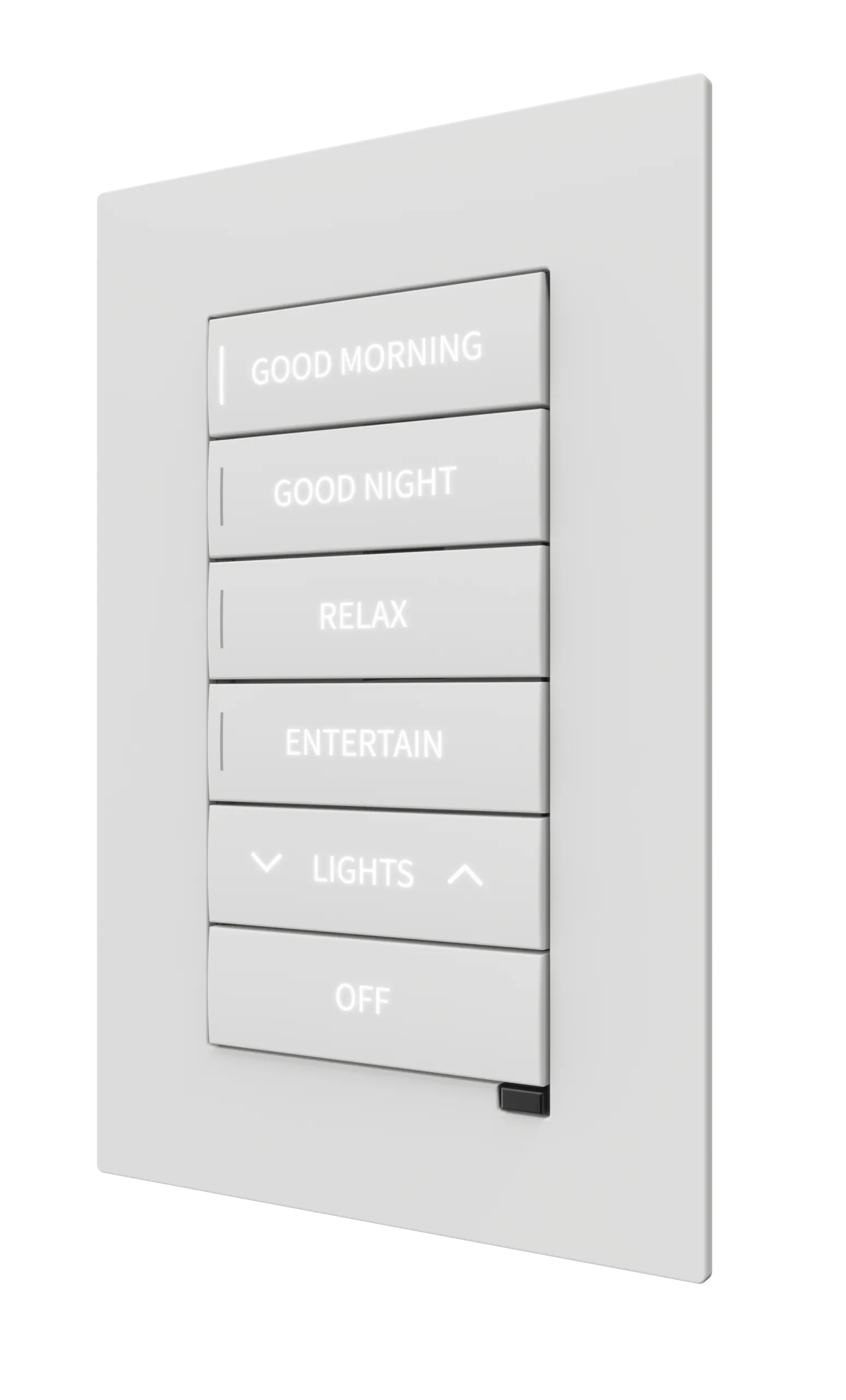 Crestron CM2-KPFCN-ENGRAVED - CM2‑KPFCN Cameo® 2 gömme tuş takımı, aydınlatma, gölgeleme,