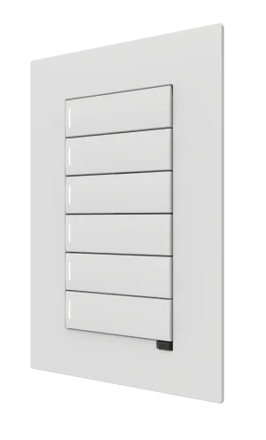 Crestron CM2-KPFCN-W-T — Cresnet® İletişimli Cameo® 2 Gömme Tuş Takımı, Tam Tuş Takımı, Standart İşlemeli, Beyaz Dokulu